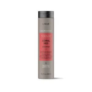 CHAMPÚ REFRESCANTE COLOR ROJIZO CORAL RED-TEKNIA 300ML